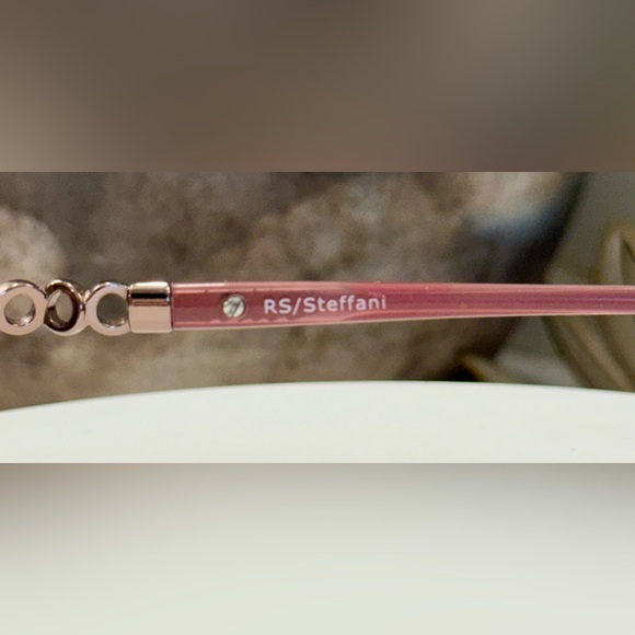 Roberto Steffani - RSS 09 RS/Steffani - Pink/Rose-Gold Rx Eyeglass Frames - EUC - Picture 12 of 17